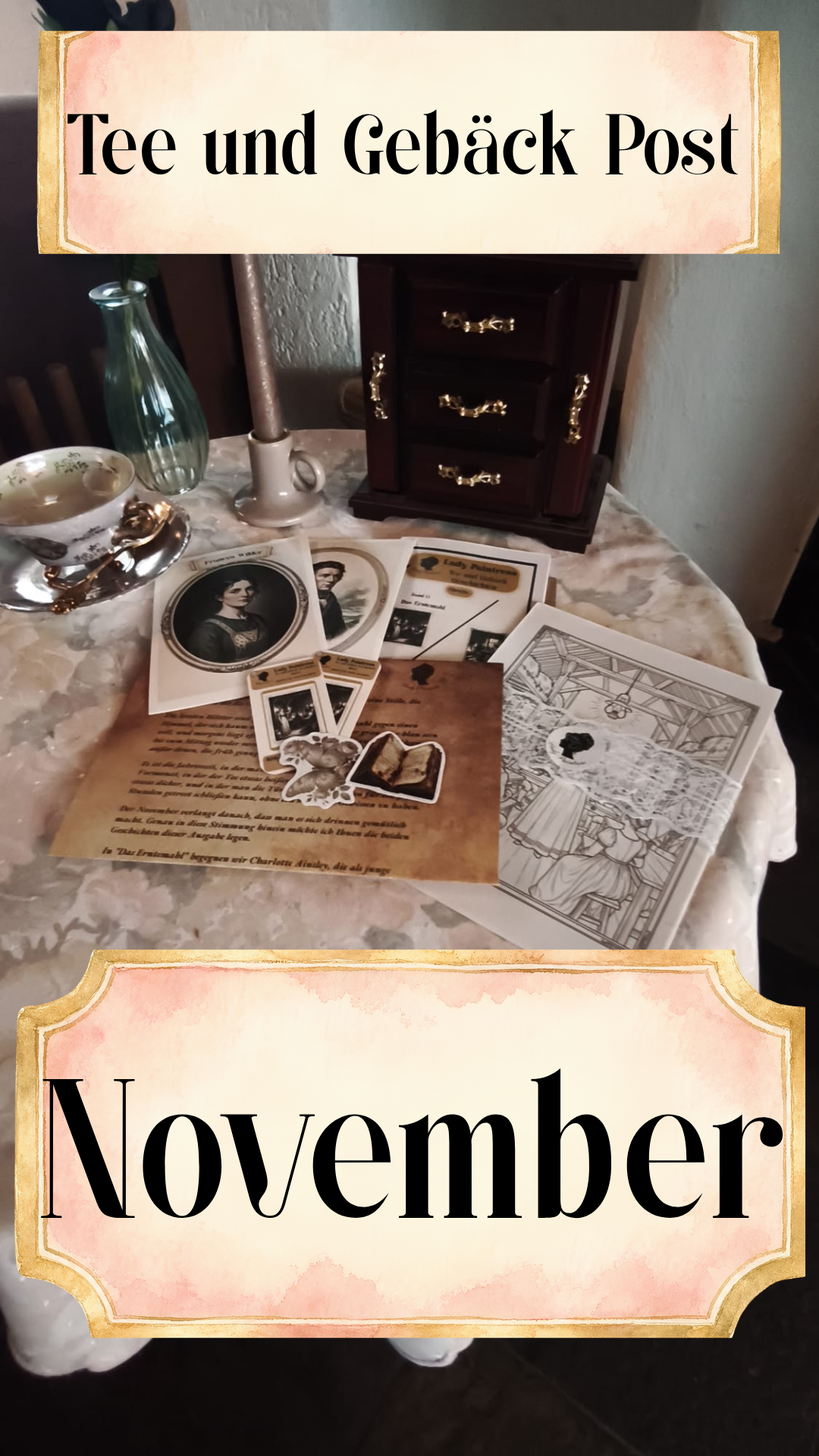 Tee und Gebäck Post Novemder – Snail Mail Briefe & Regency Stories